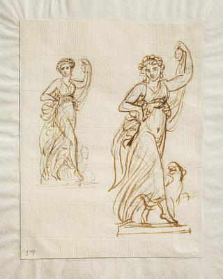 C54 Dancing Girl (Ariadne?) with a Panther