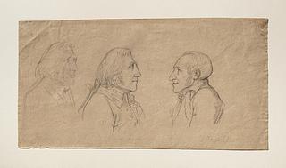 C79v Portrætter af Wilhelm von Humboldt og Georg Zoëga