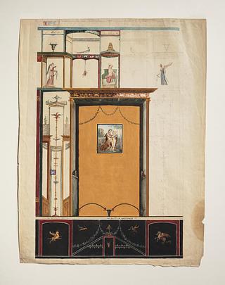 D1804 Wall decoration from Naples including Chiron