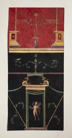 D1805 Vægdekoration (?) fra Napoli