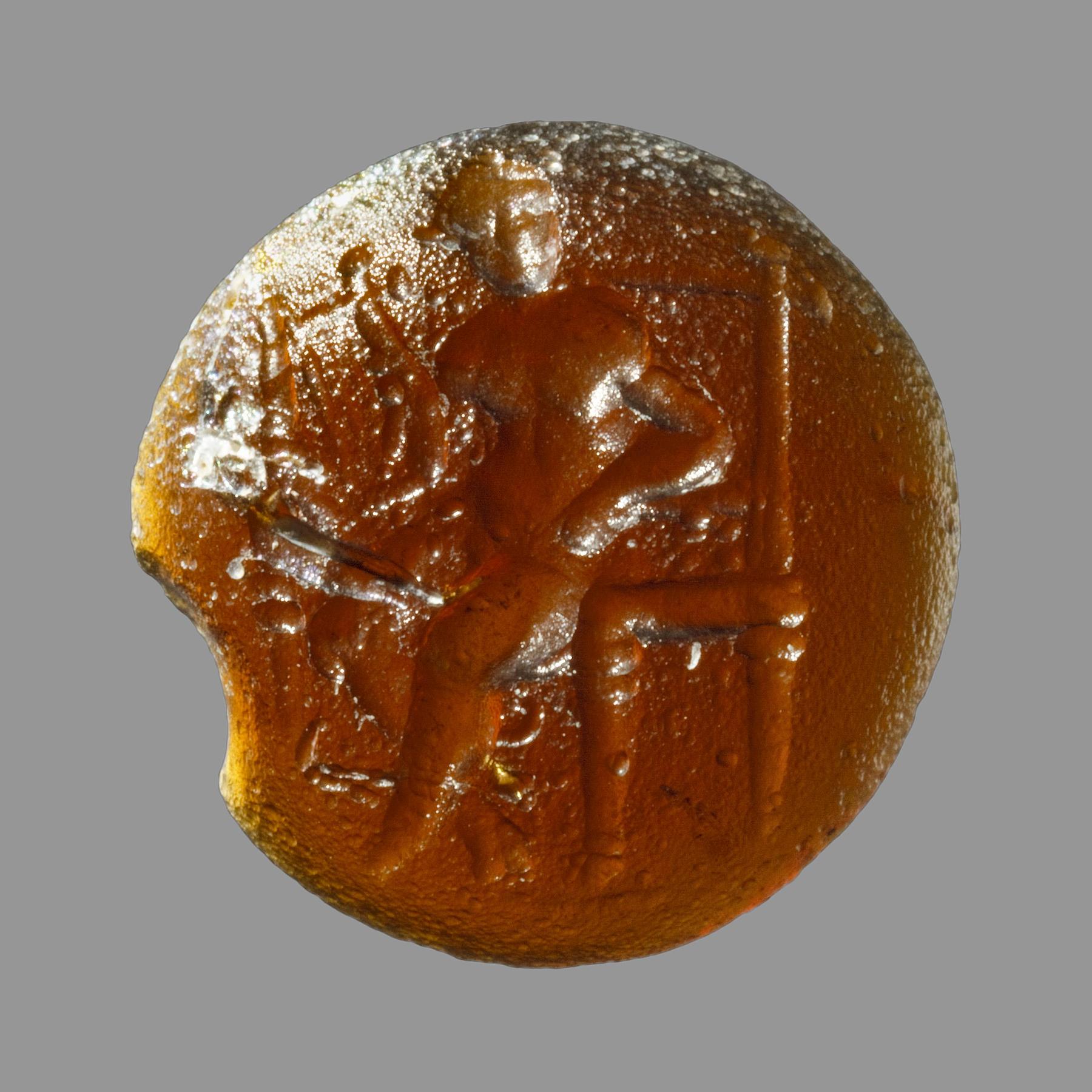 Apollon siddende med en lyre, I201