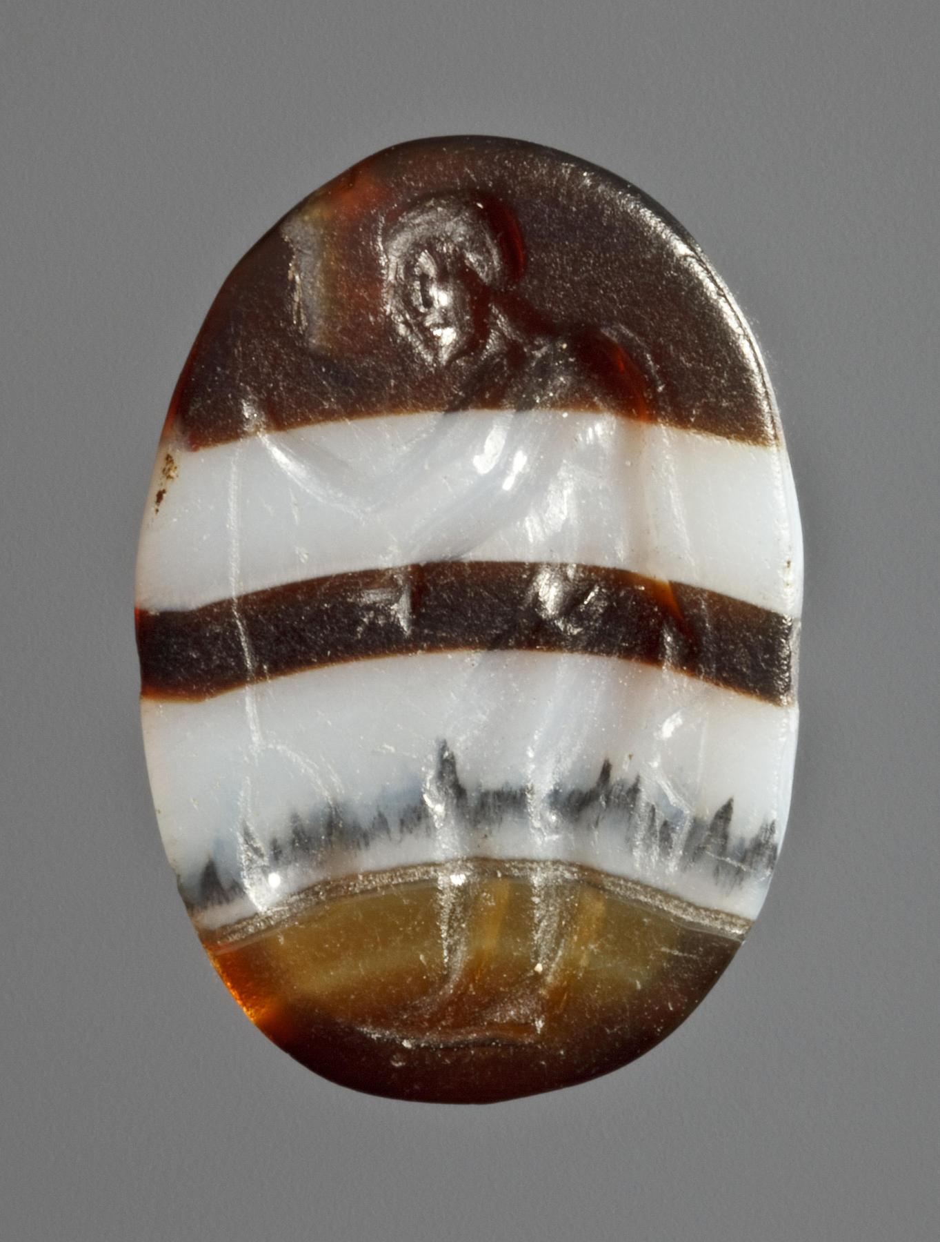 Mand der henter vand fra en brønd (?), I1170