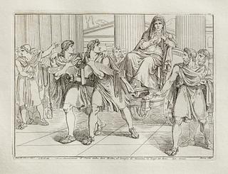 E954,23 Kleobis og Biton trækker deres mors vogn til Junos tempel i oksers sted