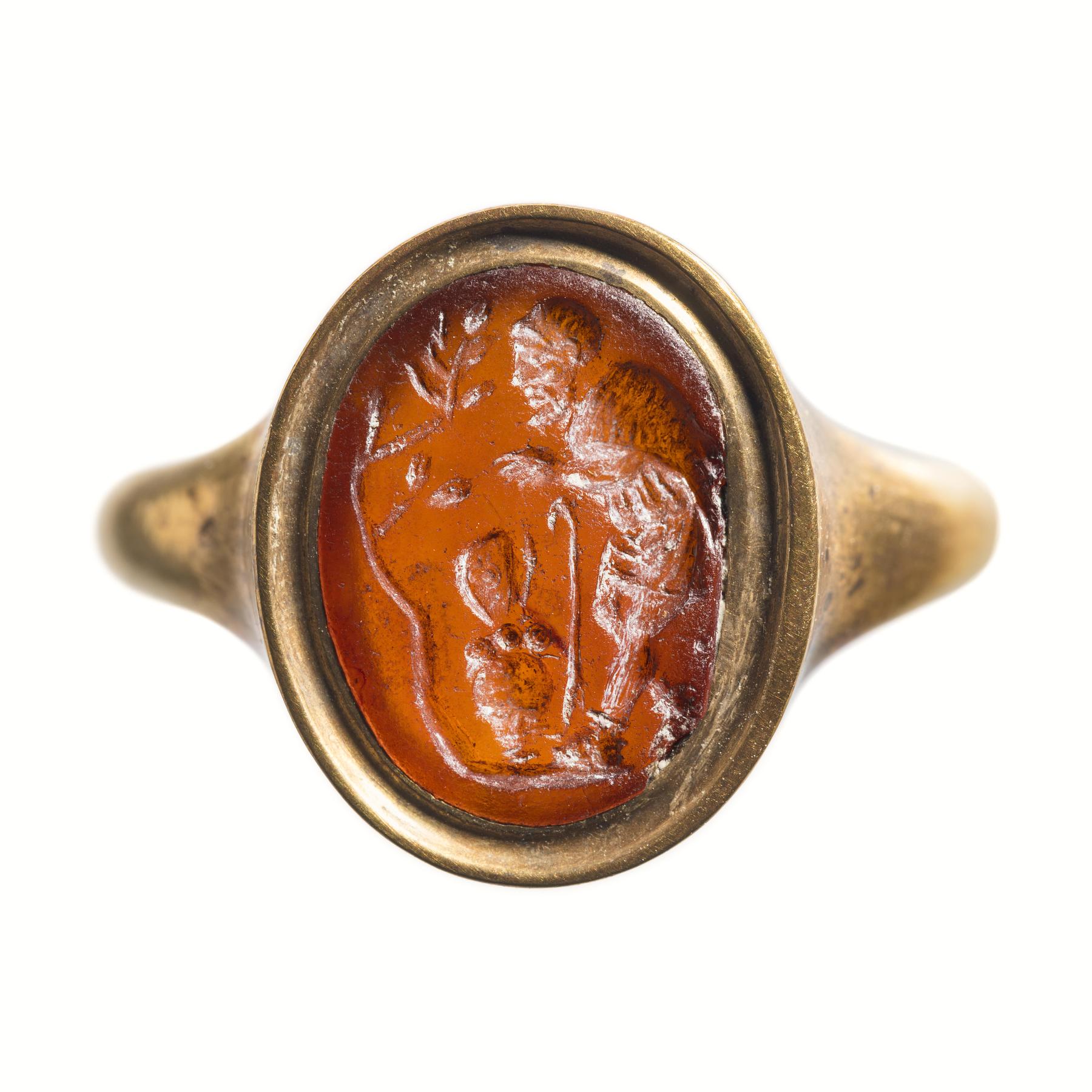 Hyrde og en sommerfugl på et kranie, I1204