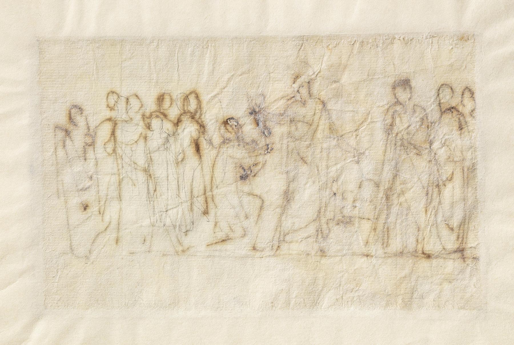 Minerva giver sjæl til mennesket skabt af Prometheus, C208v