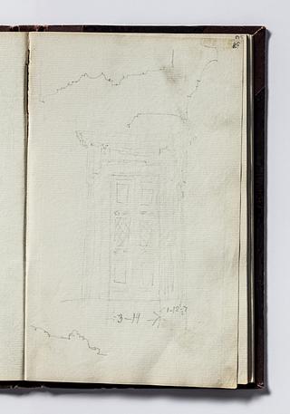D1778,58 Portal for Thorvaldsens Museum and Profiles for Cornices