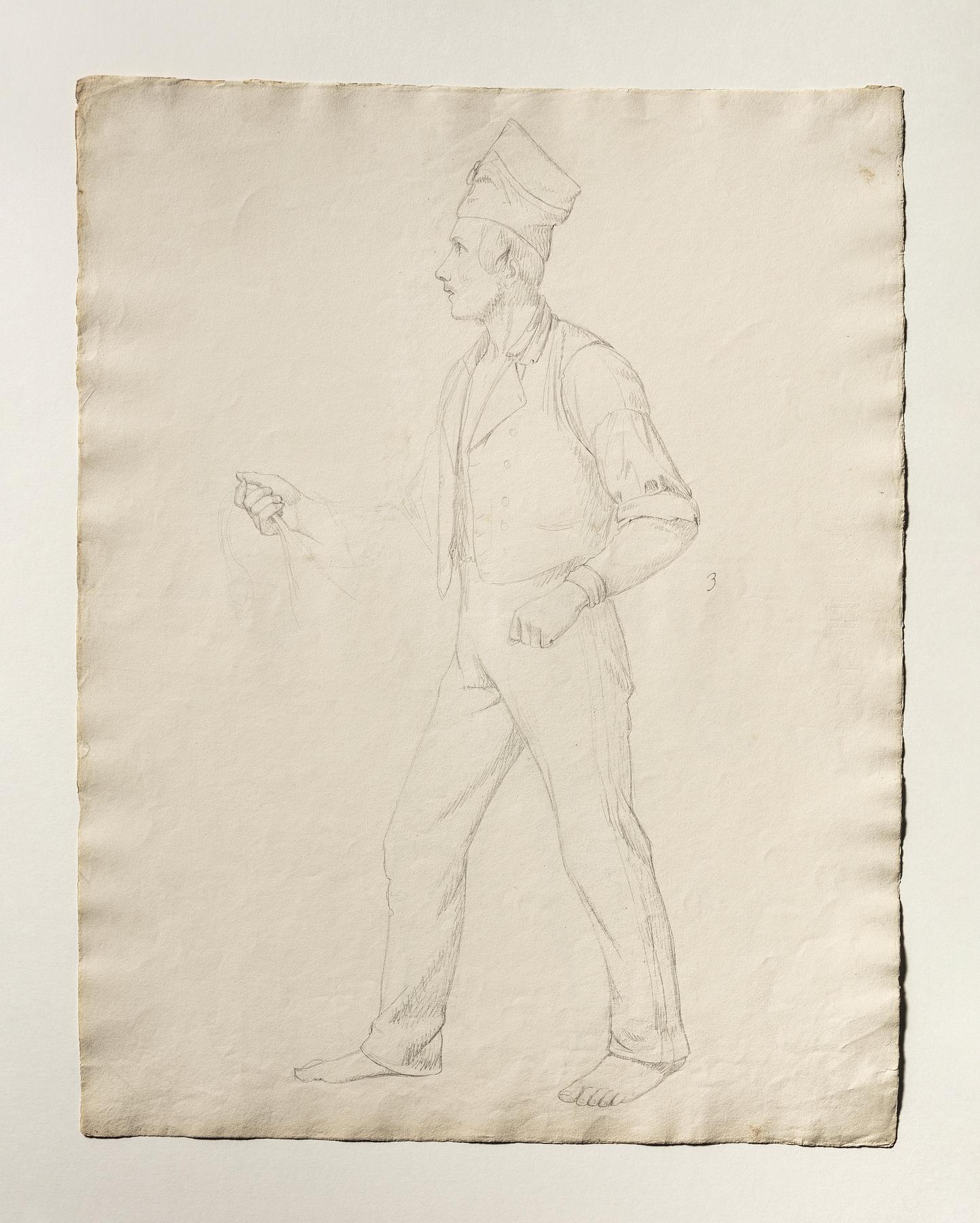 Arbejdsmand med et reb, D1720r