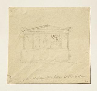 C192r Sarkofag med relieffet Kvinderne (De tre Mariaer) ved graven