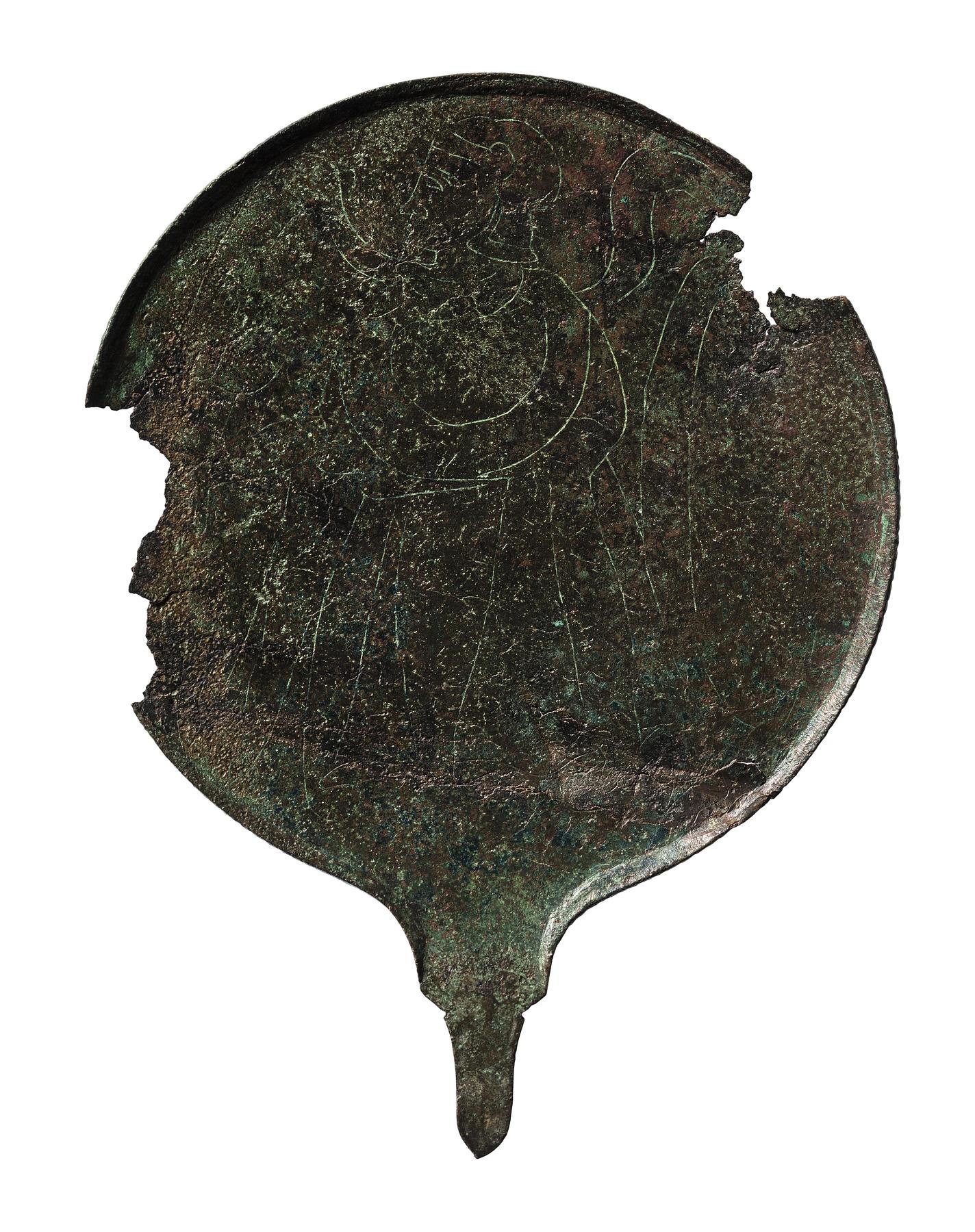 Mirror with Minerva, H2153