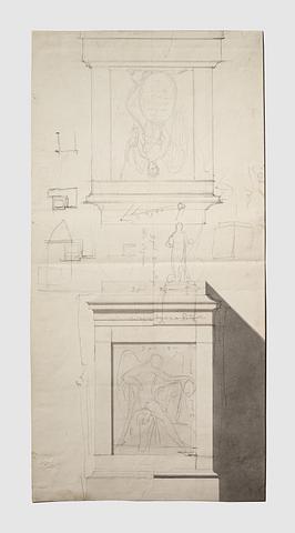 C226 Sokkel med reliefferne Victoria og Dødens genius