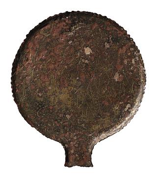 H2154 Spejl med Afrodite og Adonis omgivet af Eros og en kvindelig (?) vinget figur