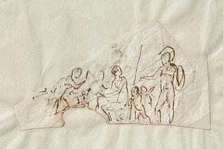C112r The Forging of Cupid's Arrows in Vulcan's Smithy
