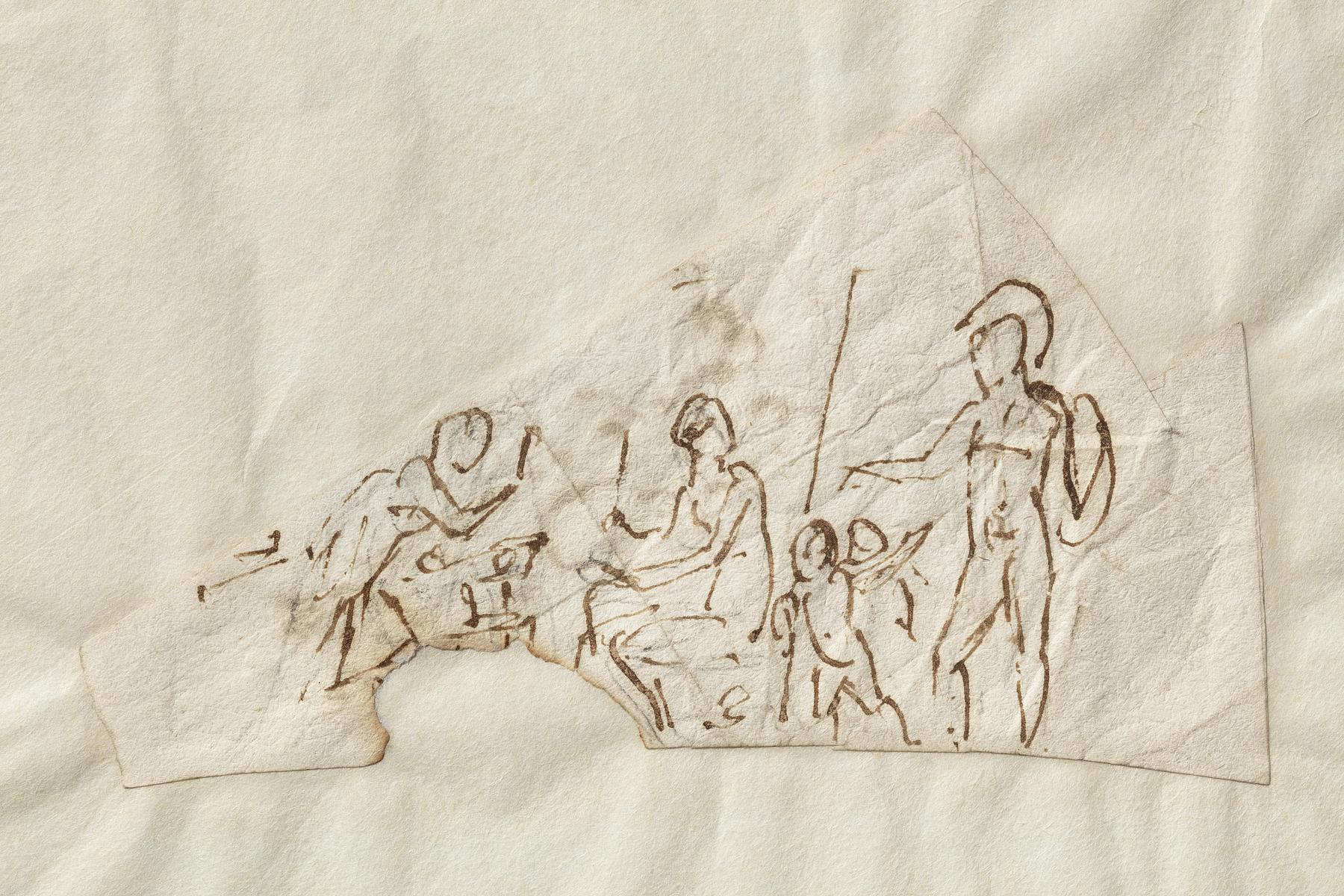Amors pile smedes i Vulkans værksted, C112r