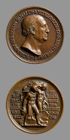 F61 Medaljens forside: Johann Gottfried Schadow. Medaljens bagside: Perseus og Andromeda