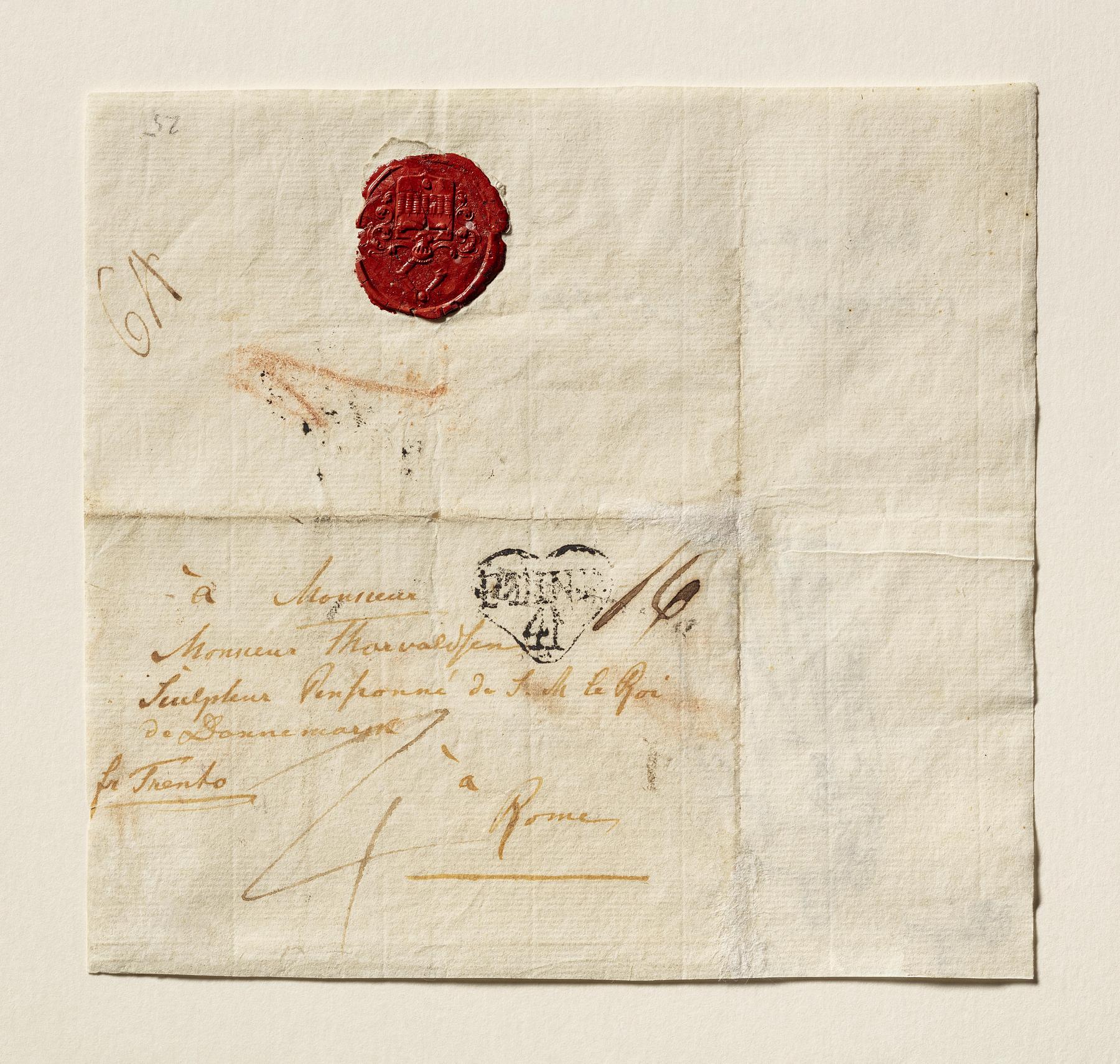 Letter of October 4, 1801 from Nicolai Abildgaard to Bertel Thorvaldsen, C25v