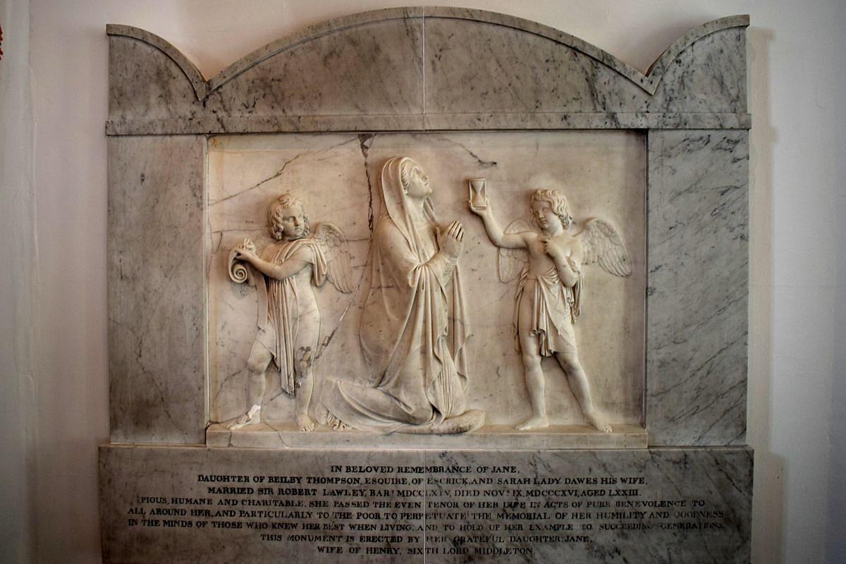 Gravmæle over Jane Lawley, AX463