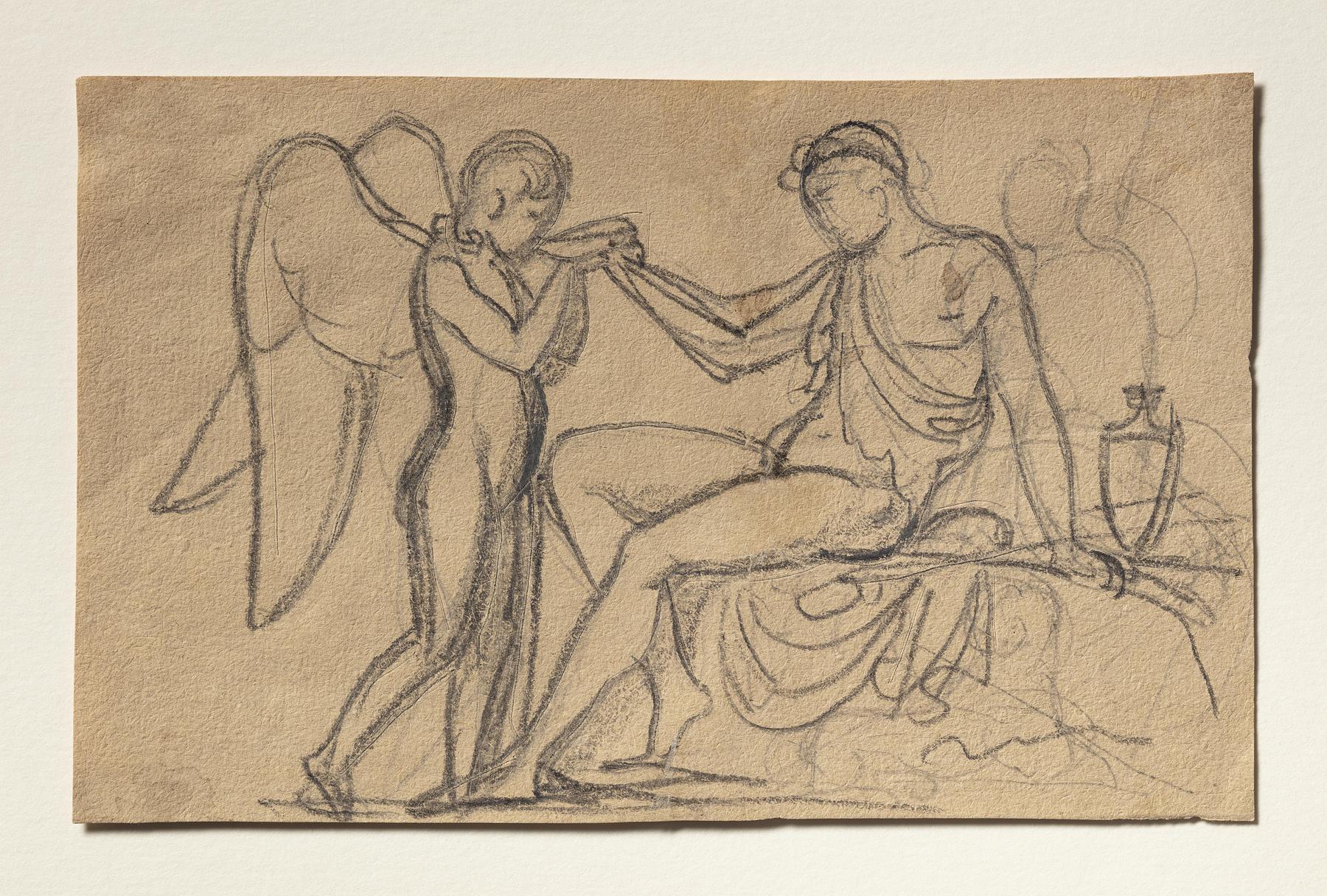 Cupid Drinking from Bacchus's Cup, C100r
