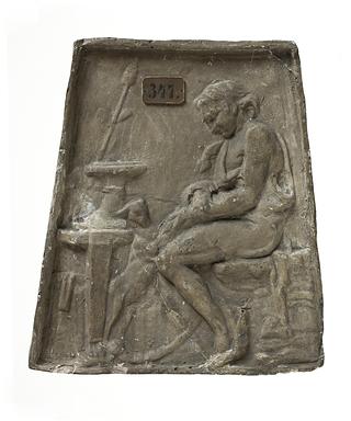 L347 Seated satyr