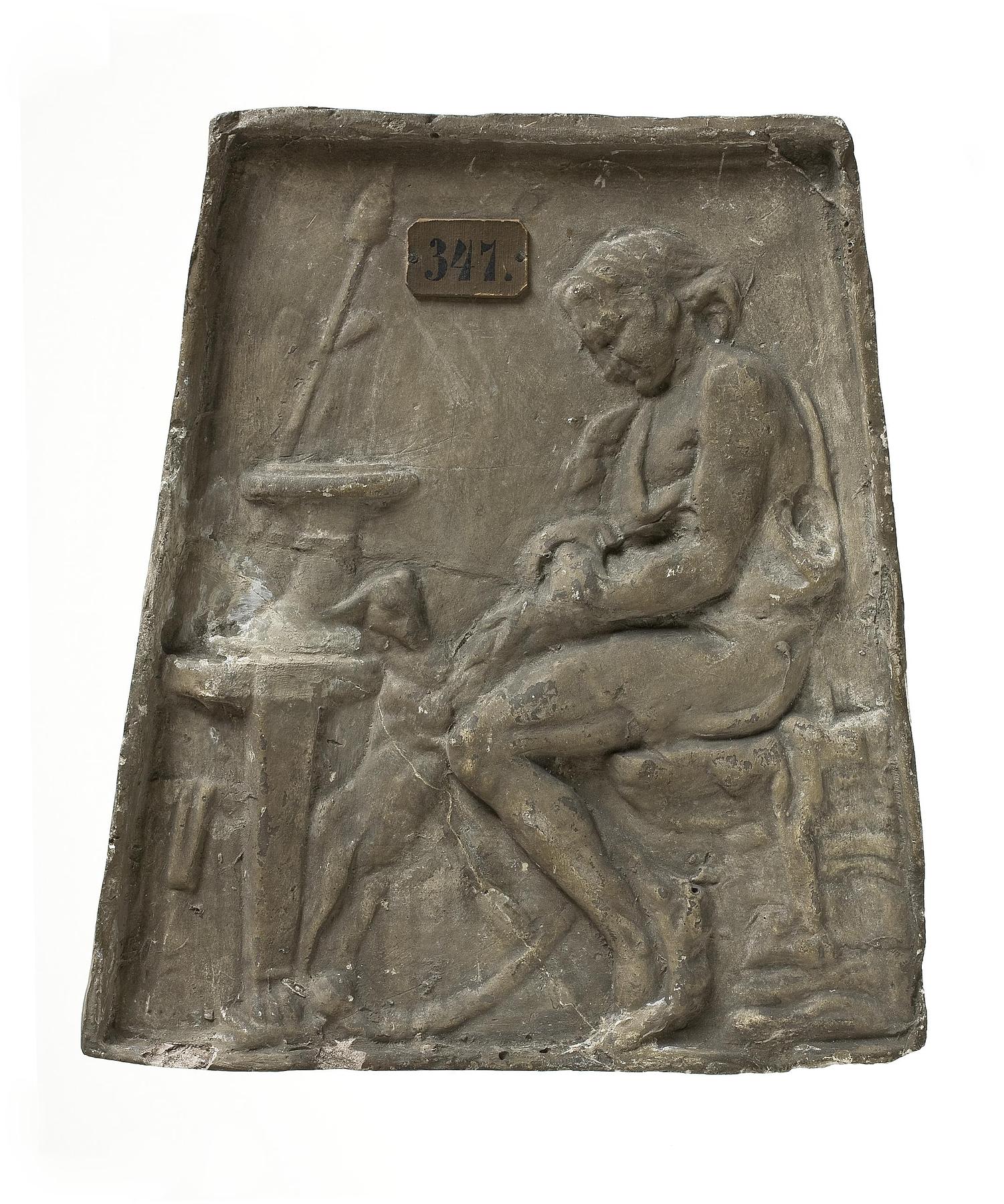 Seated satyr, L347
