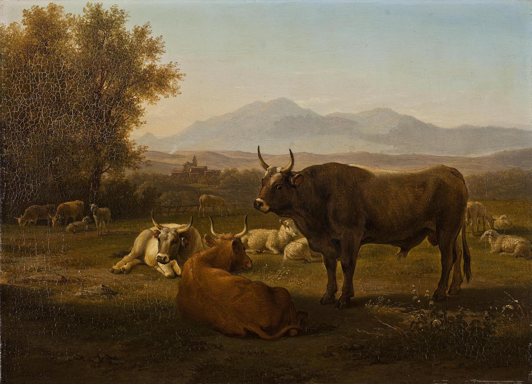 Landskab med kvæg, B102