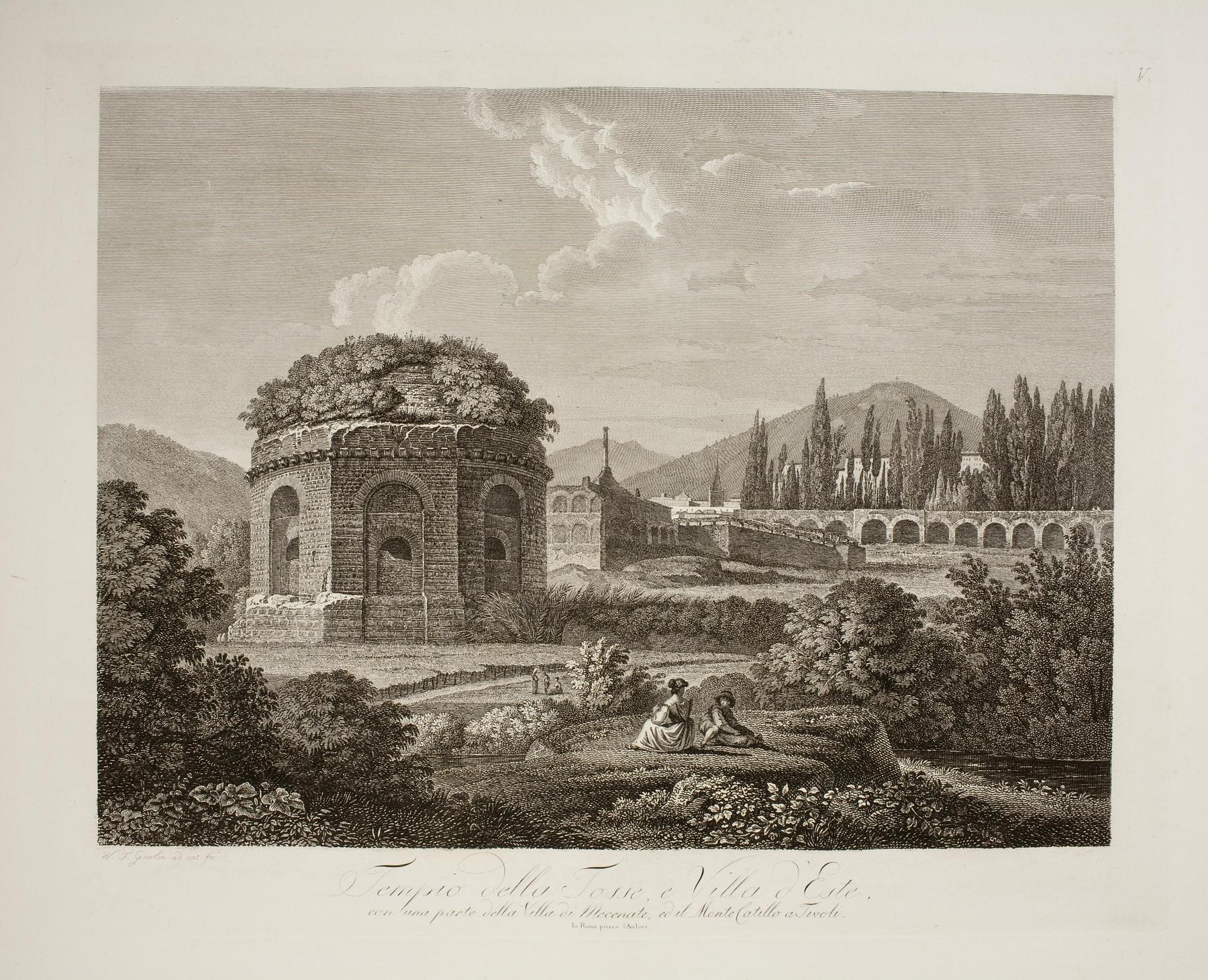 Tempio della Tosse, Villa d'Este og noget af Villa di Mecenate i Tivoli, E591,5