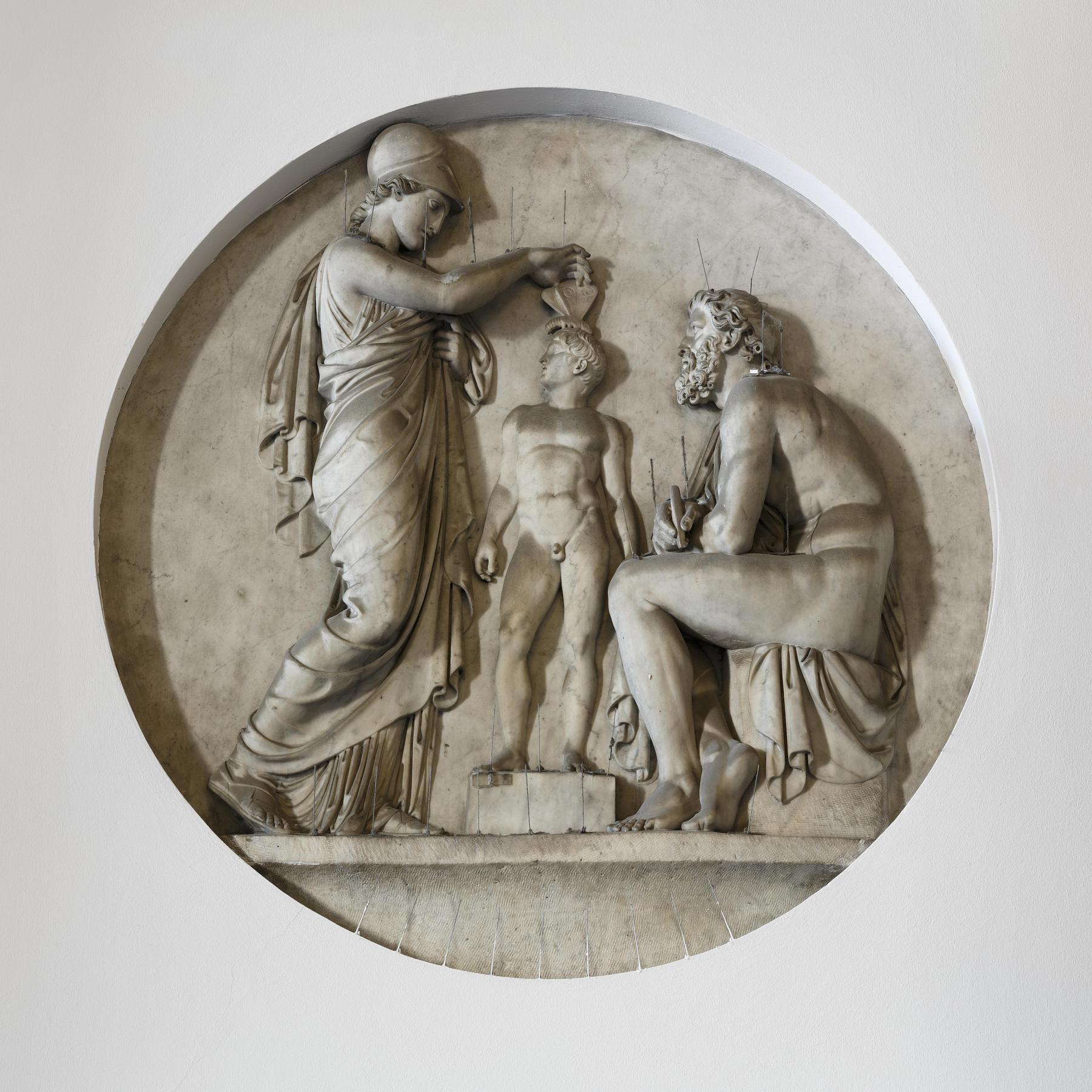 Minerva giver sjæl til menneske skabt af Prometheus, AX80