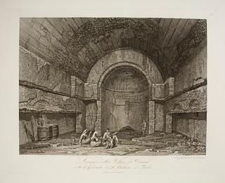 E591,3 Ruinerne af Horats Villa under Sankt Antonio klosteret i Tivoli