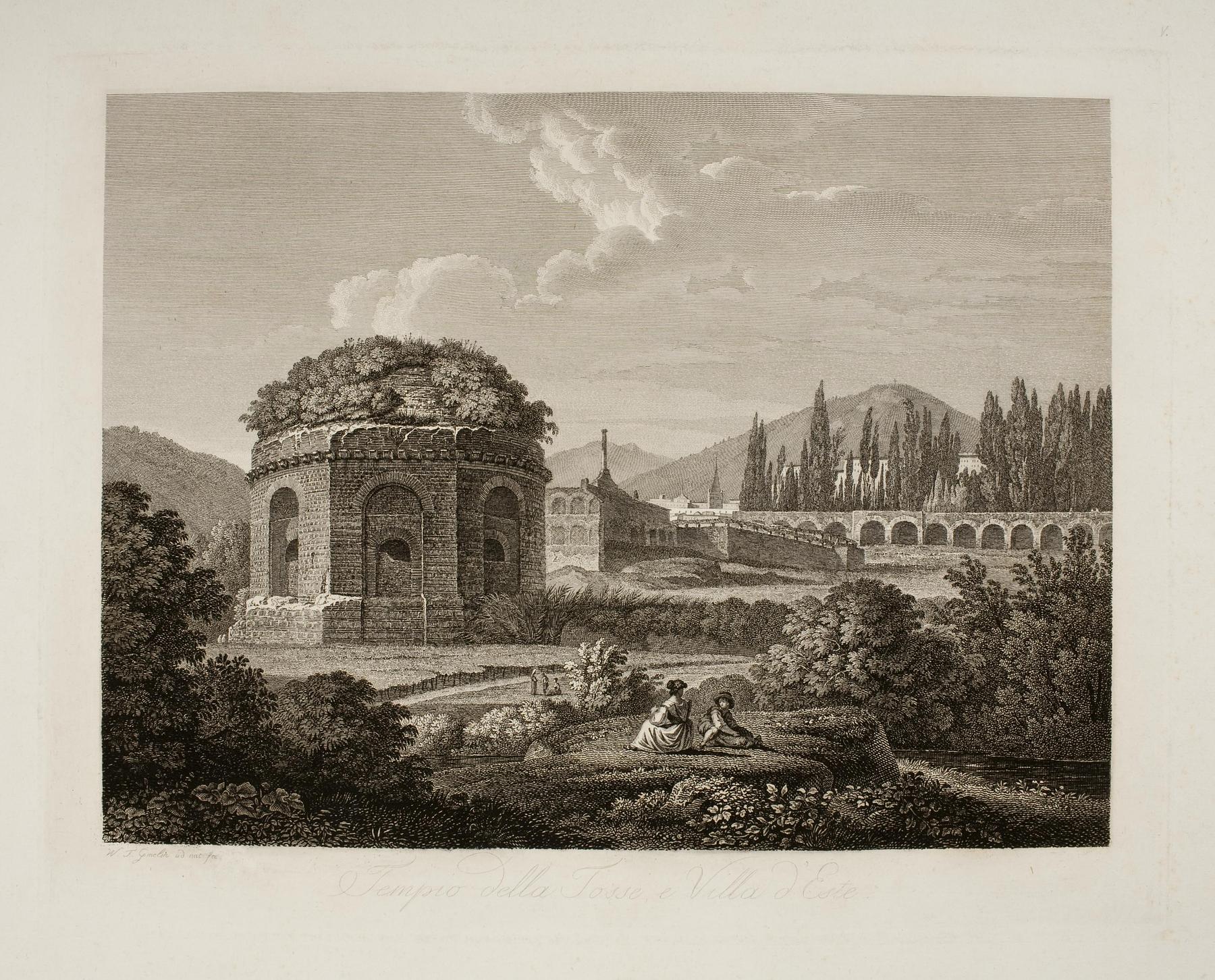 Tempio della Tosse, Villa d'Este and Part of Villa di Mecenate at Tivoli, E595