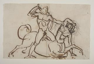 C9 A Hero (Theseus?) Fighting with a Centaur