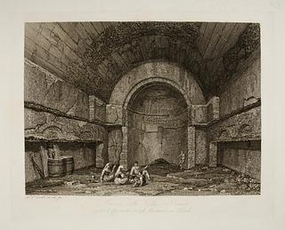 E594 Ruinerne af Horats Villa under Sankt Antonio klosteret i Tivoli