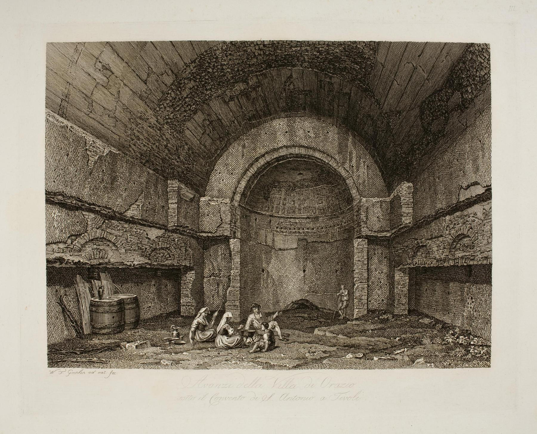 Remnants of Horace's Villa under the St Antonio Monastery at Tivoli, E594