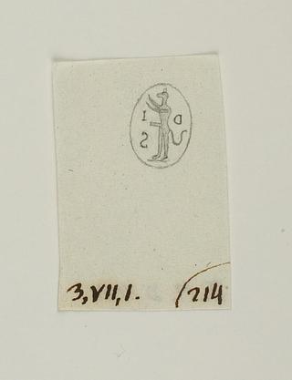 D1434 Cynocephalus, indskrift