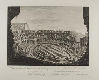 E907 Det indre af Colosseum i Rom
