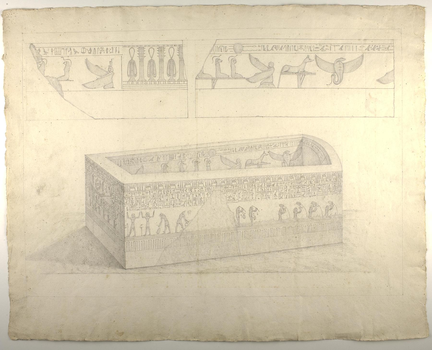 Sarkofag med hieroglyffer, D1206