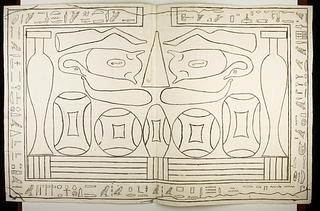 D1205 Relief med offergaver og hieroglyffer