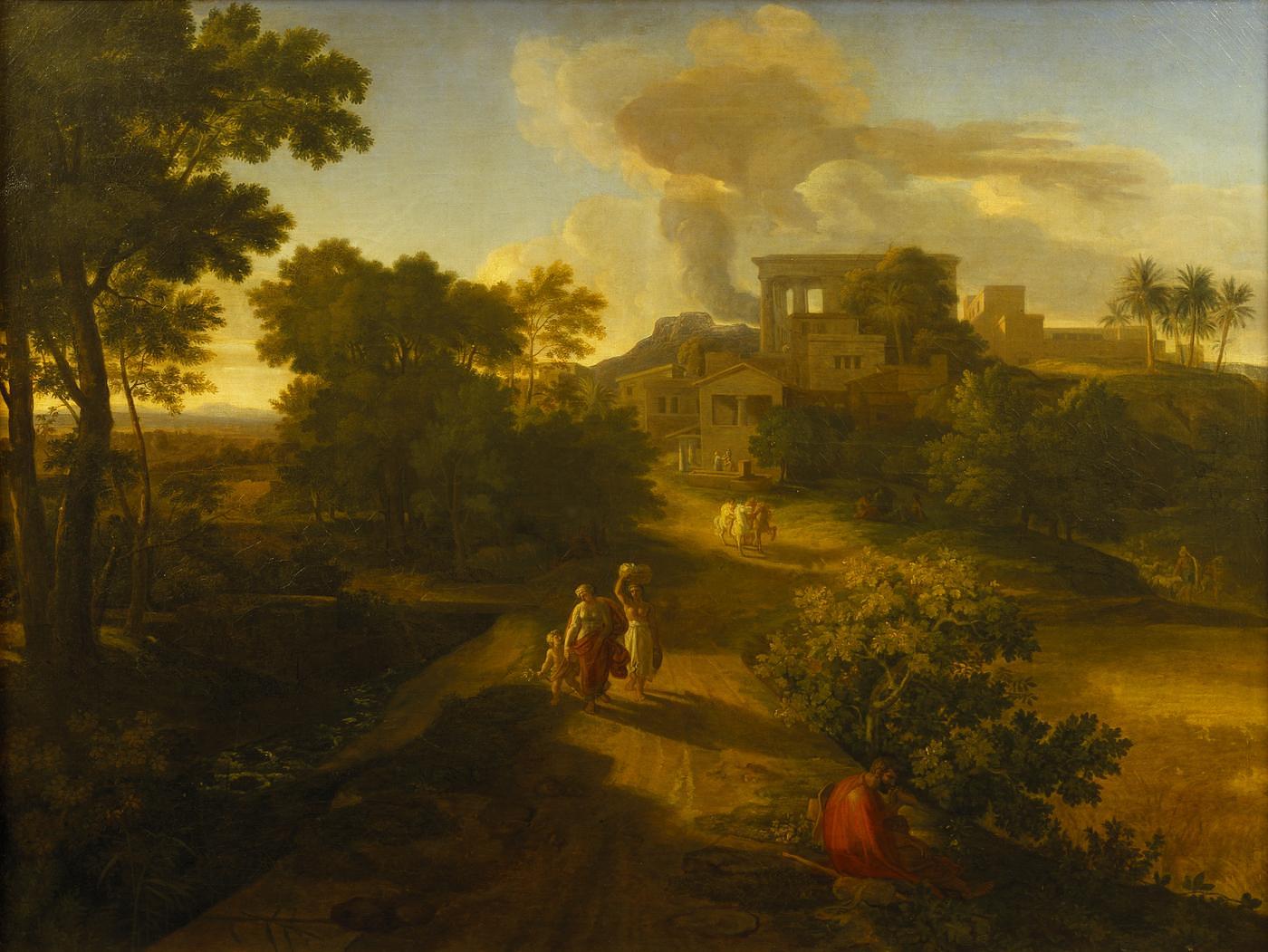 Heroic Landscape with Hagar and Ishmael (?), B157