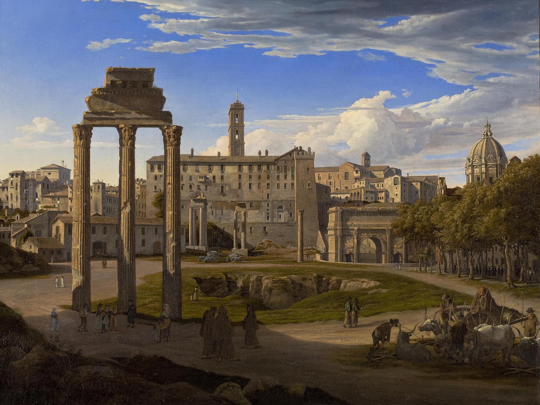 Udsigt over Forum Romanum mod Kapitol, B159