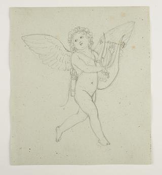 C1160 Hovering Cupid with the Lyre, The Genius of Harmony (?)