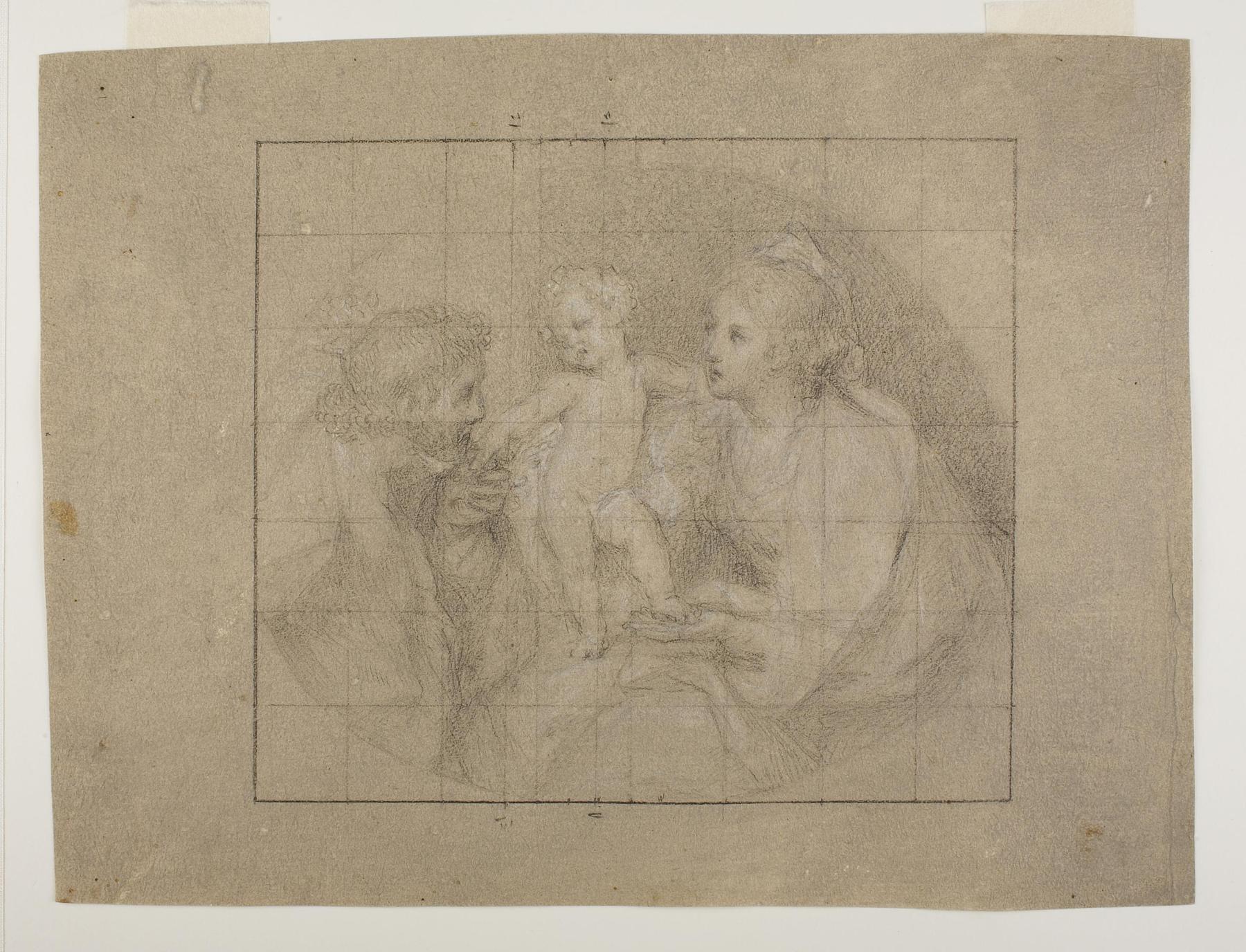 Maria med barnet og en hyrde, D1027