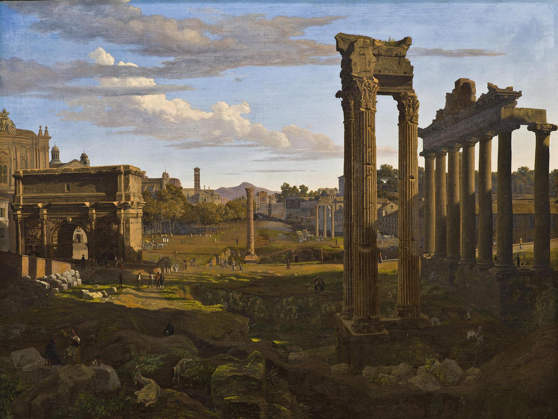 View of the Forum Romanum from the Capitol, B160