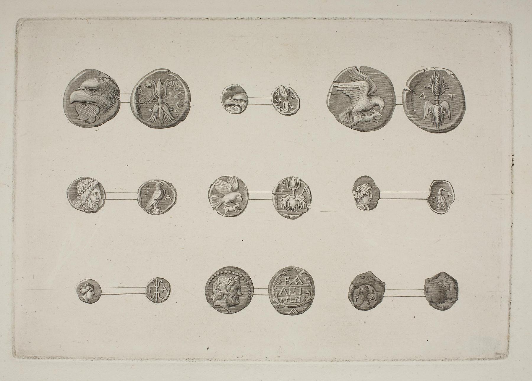 Græske mønter for- og bagside, E1547