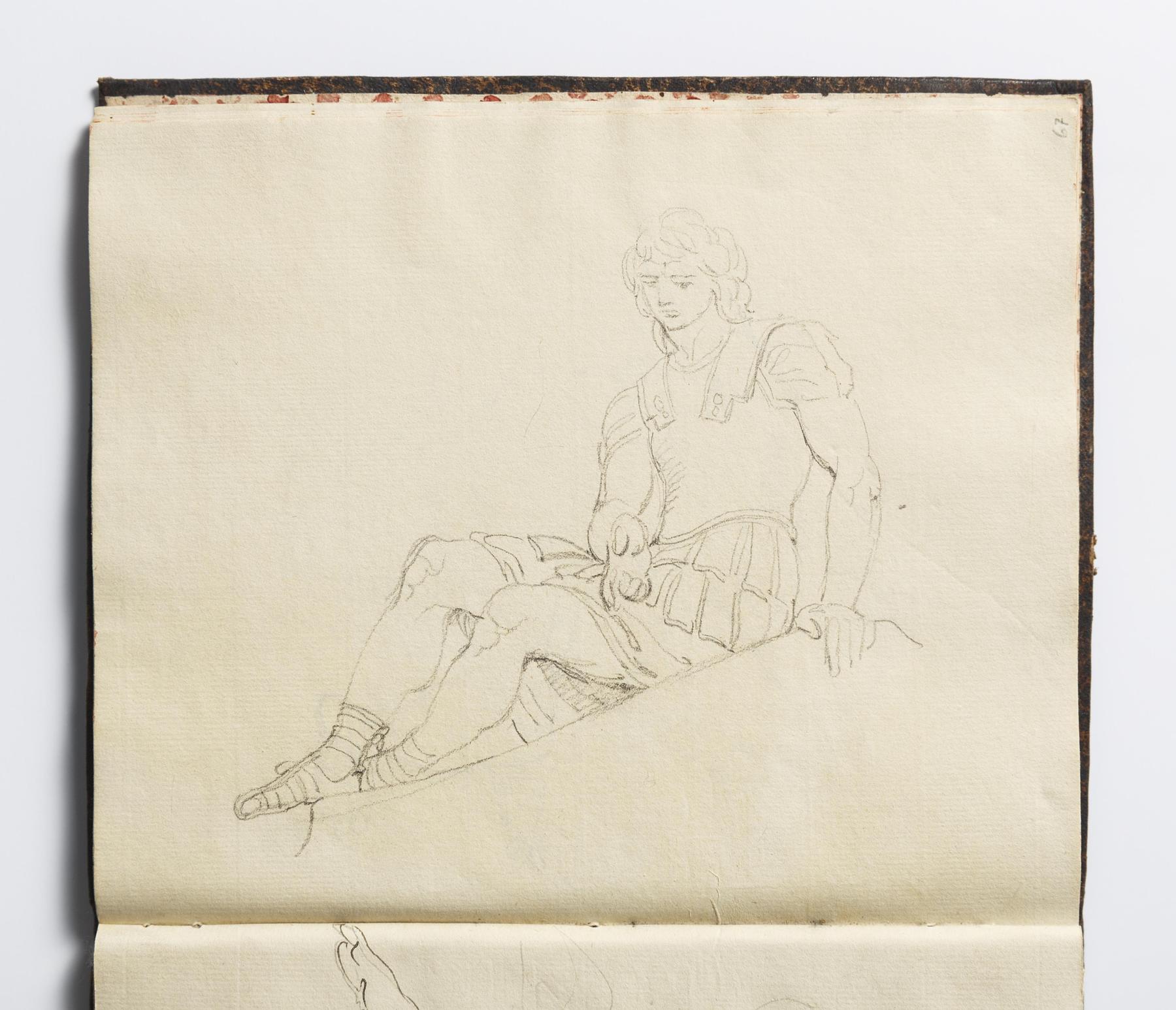Seated youth in Roman Soldier Costume, D1589,67