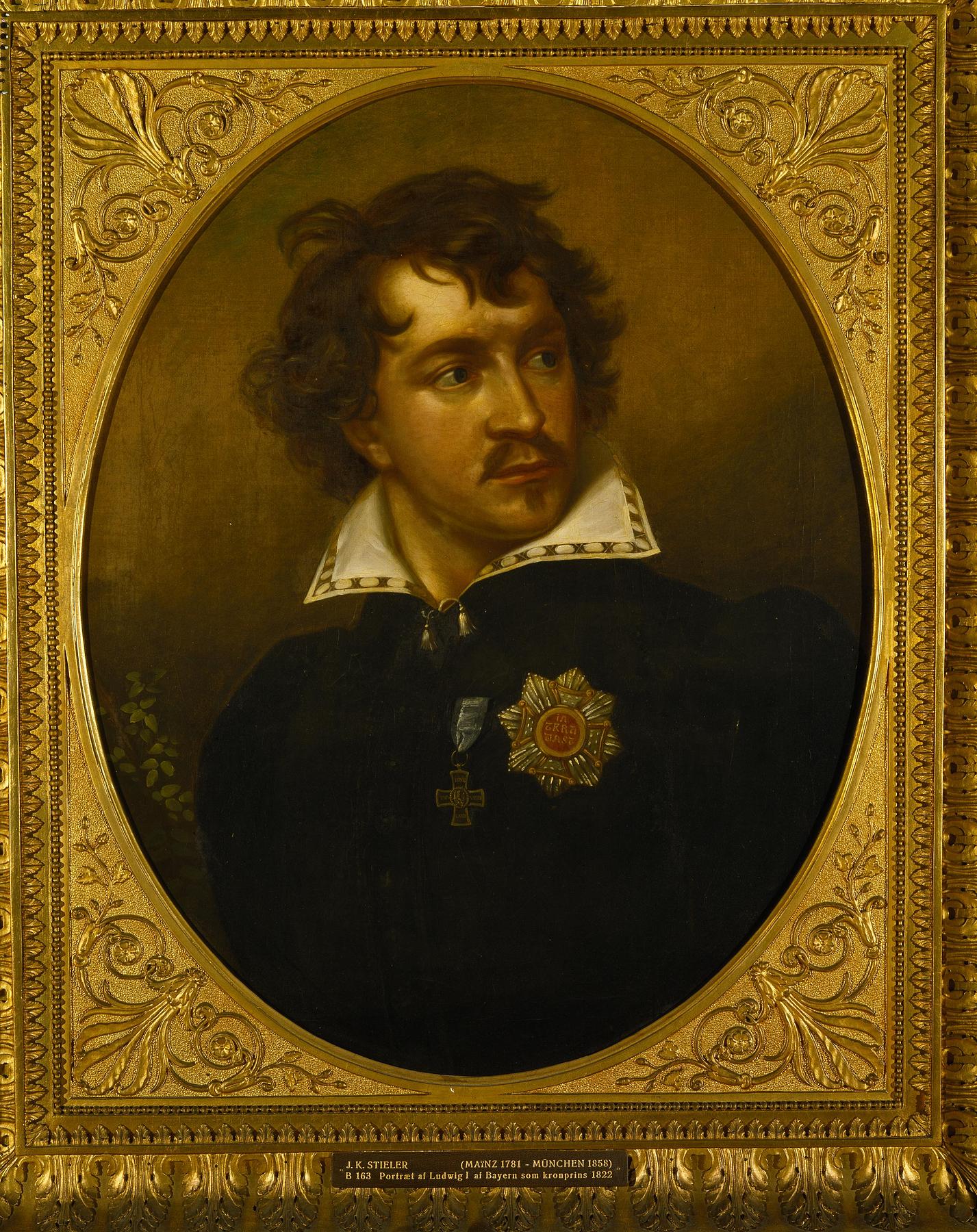 Portræt af Ludwig 1. af Bayern som kronprins, B163