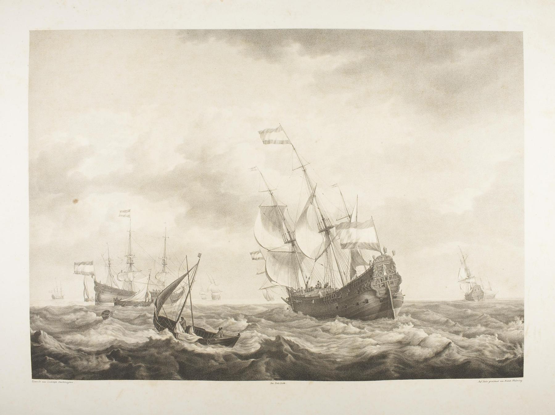 Dutch Ships in Stormy Weather, E1319