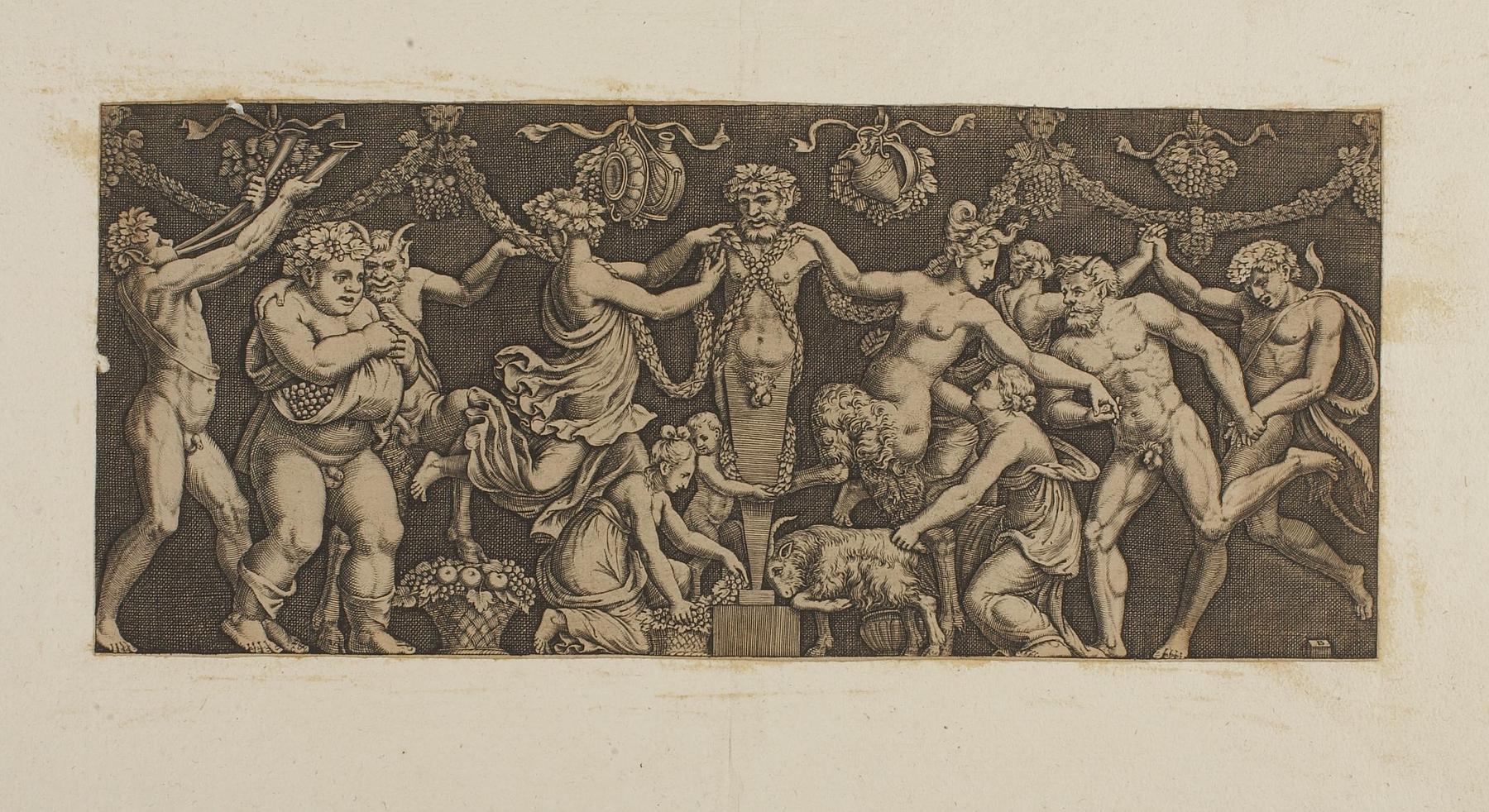 Bacchus, bacchanter og bacchantinder, E1786