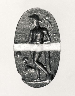 I325 Dionysos med vindruer, thyrsosstav og en panter