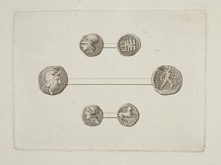 E1551 Græske mønter for- og bagside