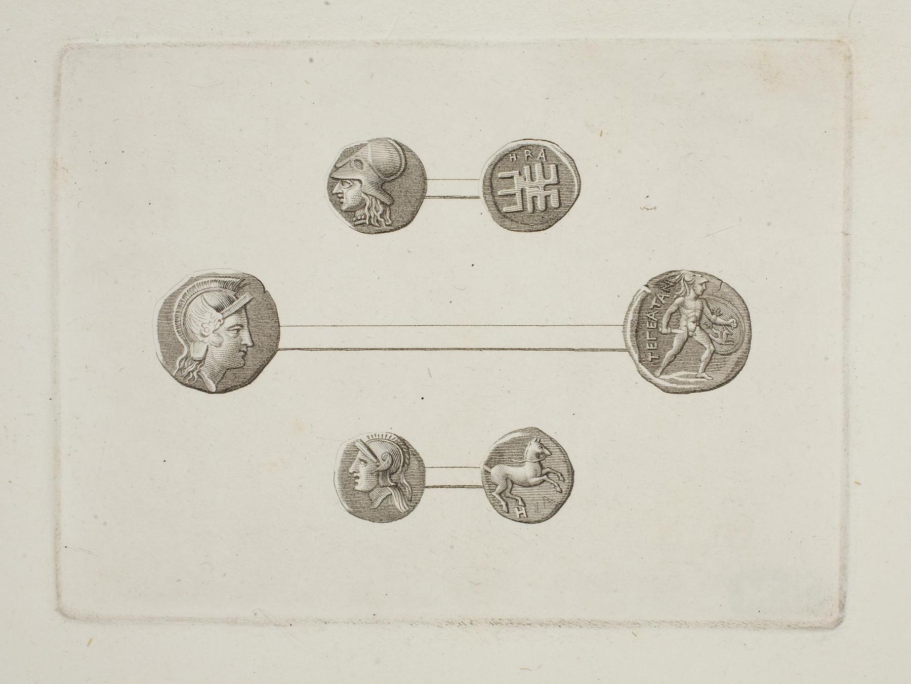 Græske mønter for- og bagside, E1551