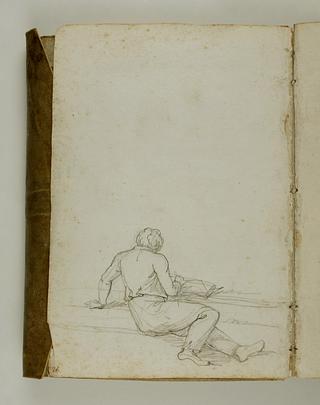 C562,46r Artist reclining and drawing