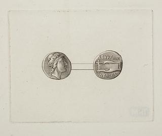 E1559 Greek coins obverse and reverse